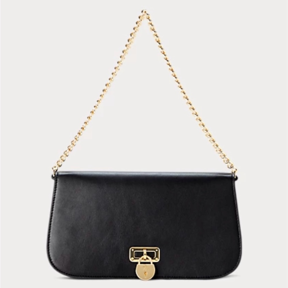 NWT Ralph Lauren Leather Medium Tanner Shoulder Bag